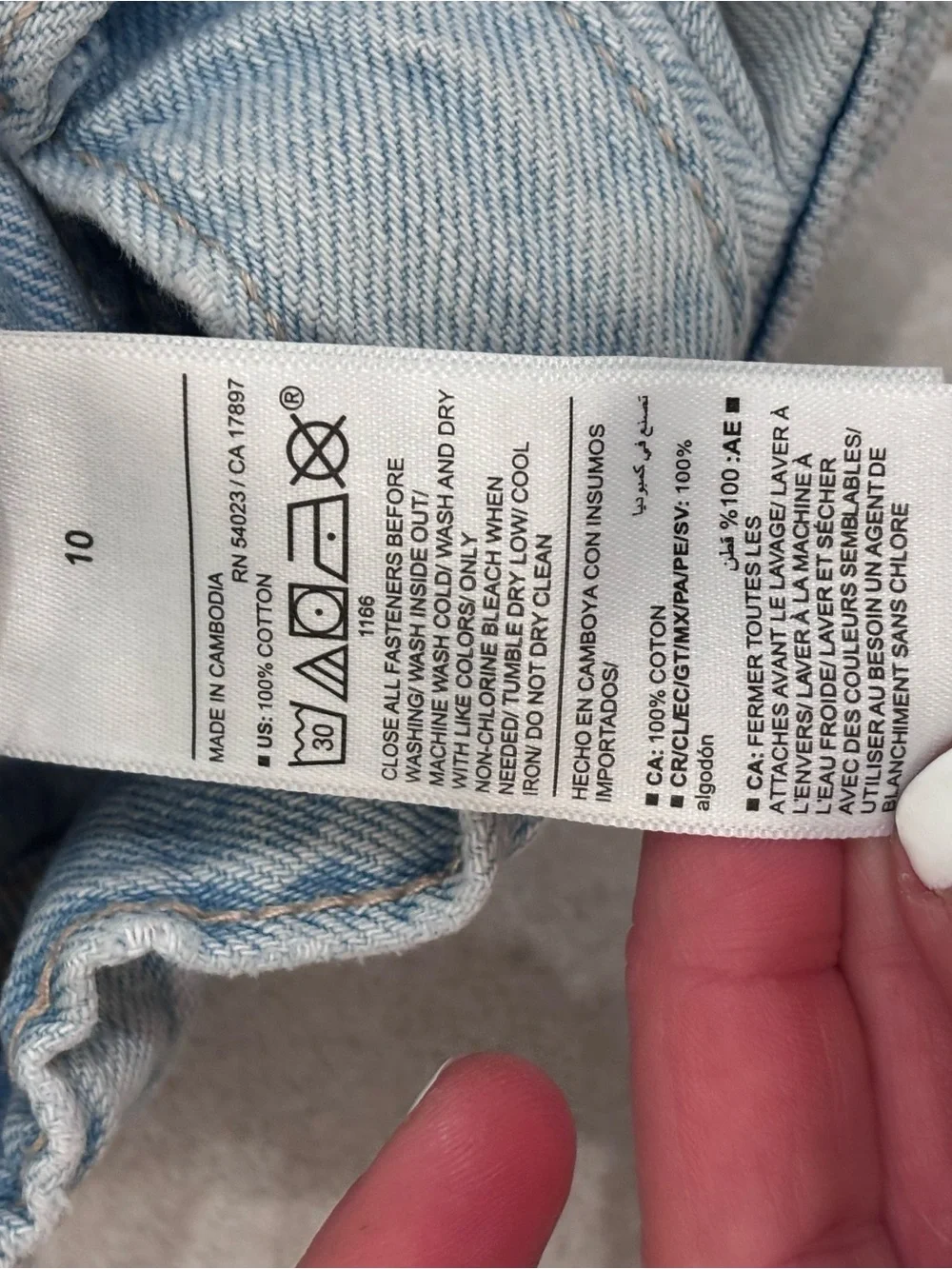 Old Navy Light Wash Denim Kids' Cutoff Shorts